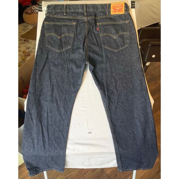 Levi’s Men Jeans 505 size W38 L30 Dark Blue Mid Rise Straight Fit - Picture 12 of 12